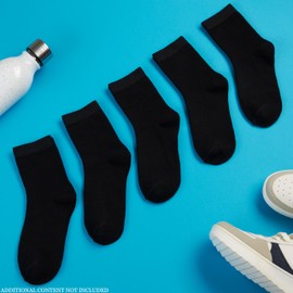 CityComfort Children's Breathable Socks Pack of 12, black