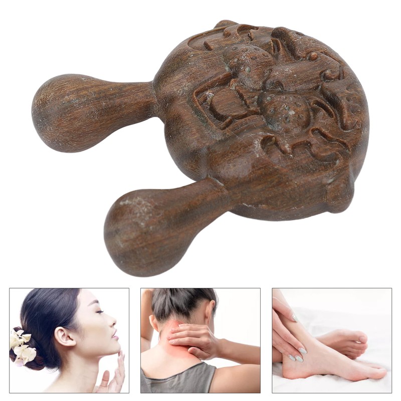 Sandalwood Face Massage Comb Tiger Shape Nose Shaper Protable Wooden