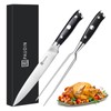 PAUDIN Carving Knife Set - 8" German Steel Turkey Carving