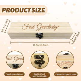 FREEBLOSS Pregnancy Annoucement Pregnancy Test Keepsake Box Baby Reveal to Husband Baby Reveal for Husband, "Baby on The Way" Style