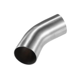 A ABSOPRO 1 Pcs OD 2.5 Inch 45 Degree Exhaust Elbow Pipe SS304 Stainless Steel Item Replacement