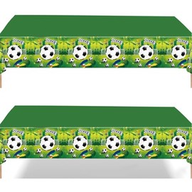 2Pcs Soccer Football Goal Party Table Cloth for Euro 2024,137*274cm Soccer Game Party Plastic Table Cover Country Theme Party Football Olympic Party Decorations Tablecloths for Fans Event Party Decor
