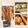 3 PCS Silicone Hamburger Bun Pan and Baguette Pan Set,