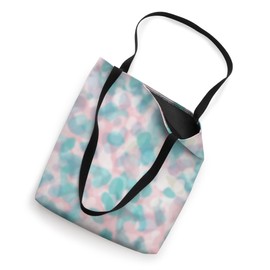 Aesthetic Pink and Teal Tortoise Shell Pattern Tote Bag