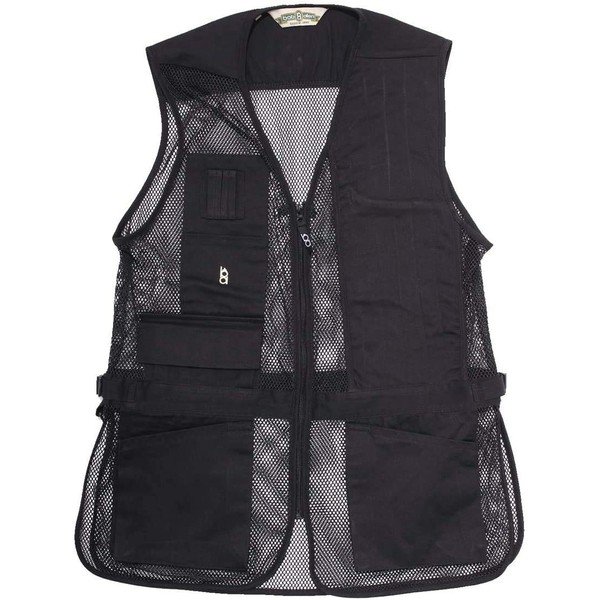 Bob-Allen Shooting Vest, Left Handed, Black, Large (40076)