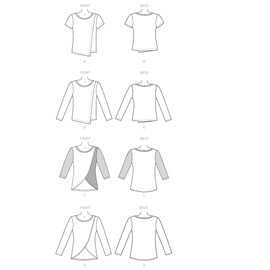 McCall's Patterns M7247 Misses' Tops, A5 (6-8-10-12-14)