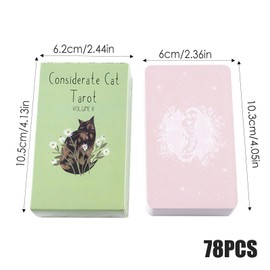 Oracle Card Party Game | Divination Cards | Mystic Cat Tarot Party Favors, Tarot Deck, Quirky Tarot Deck, Tarot Card Deck, Cat Tarot Card Deck, Great for Gatherings