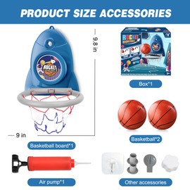 Aooess Toys for 3-8 Year Old Kids Boys: Mini Basketball Hoop Indoor Gifts for Boys Age 3 4 5 6 7 8 Birthday Presents Toy for Toddler Ages 3-8 Basketball Hoop for Bedroom Outdoor Sport Toys for Kids