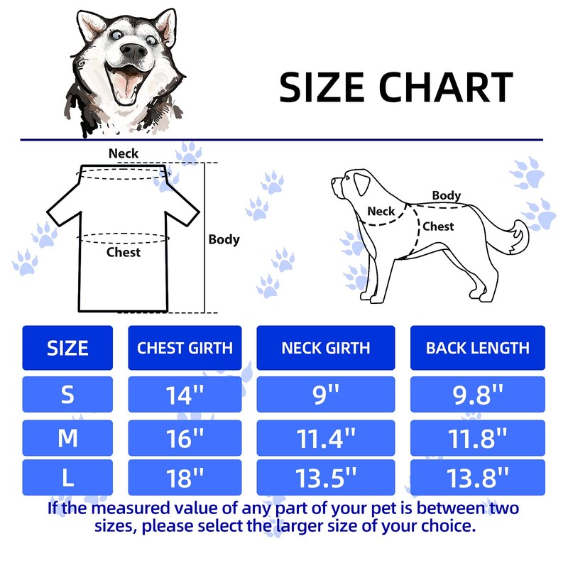 Saintrygo 8 Pieces Dog Shirts Pet Printed Clothes with Funny