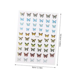 SAFIGLE 8Pcs Colorful Nail Art Stickers for DIY Manicures Stylish Decoration Supplies for Women Durable and Lightweight for Natural and Artificial Nails