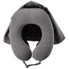 Hapitas HPL7052 Hoodie Neck Pillow, Compact Cushion, 10.2 inches (26