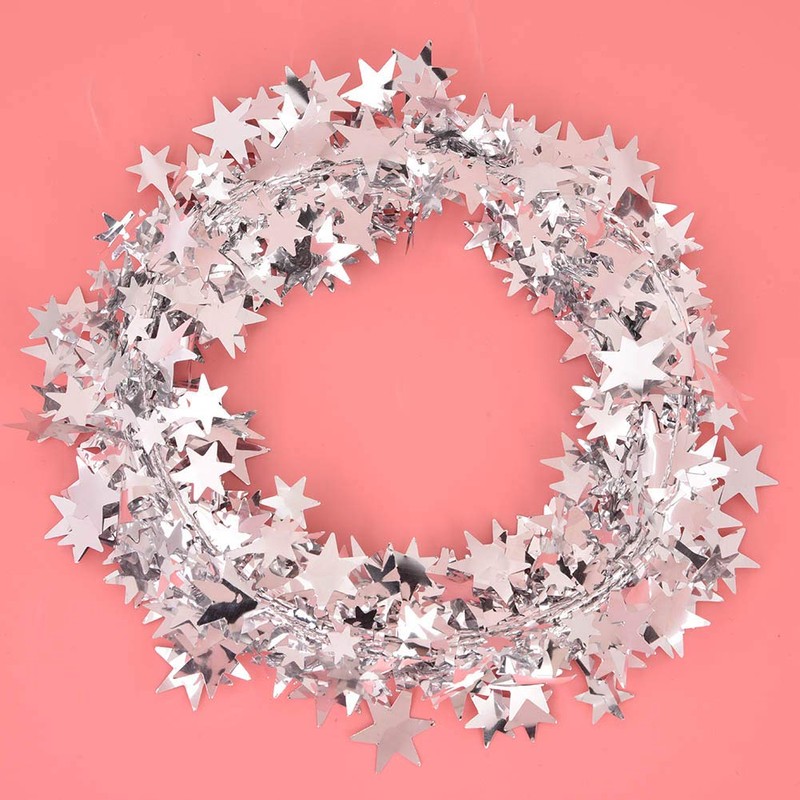 Garlands, 7.5 m, 6 Colours, Small Star Garland, Iron Wire,