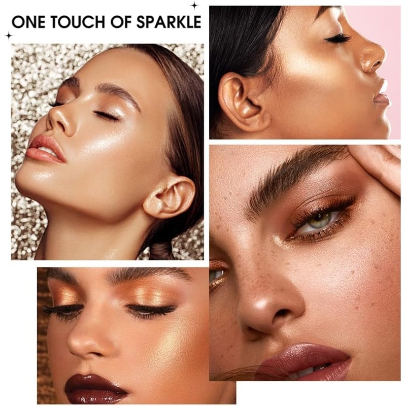 Eyeshadow Stick, Glitter and Matte Eyeshadow, Cream Eyeshadow, Waterproof, Creating