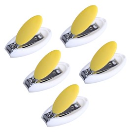 Kisangel 5pcs Nail Clippers Nail Clipper Nail Trimmer for Fingernail Nail Clippers Nails Nail Tool Nail Care Suit Nail Scissors Random Color