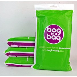 Boginabag Genuine Bog in a Bag Refill Pack (5 Bags per Pack) - Suitable for Camping, Festivals, Fishing & Travelling (FOUR PACK)