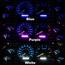 SevenLed Led Kit for Ford Mustang 1994-1998 Cluster Gauge and Climate Control