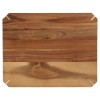 2-Piece Acacia Cutting Board Set W/ Non-Slip Feet Juice Grooves
