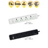 ROAD WARRIOR RW130BK Power Strip with USB & Cord for