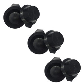 lasenersm 6 piezas de color de pelo Tazón para teñir el cabello Color de pelo Cuencos de mezcla de color de plástico Tint Bowls Tinte de pelo Coloring DIY Tratamiento de aceite Herramientas para Salón de Peluquería, Negro
