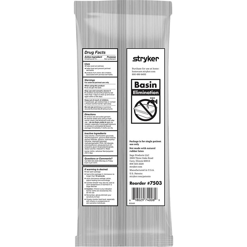 Comfort Shield Barrier Cream Cloths by Stryker