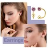 Small Huggie Half Hoop Earrings for Women Girls,Tiny 3mm Birthstone