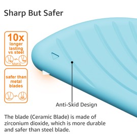 Ceramic Safety Cutter, Box Cutter Cute Min Safety Box Opener Tool Perfect for DIY(Pink+Green+Blue, 3 PCS)