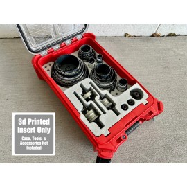 Jonah Pope Design Hole Saw Organizer Insert for Milwaukee Packout (Insert Only) - Black