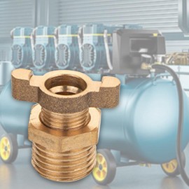 Dickly Air Compressor Drain Valve, Copper Drain Valve, Professional Heavy Duty, Household Spare Parts, Compressor Tank Replacement Accessories, Style B