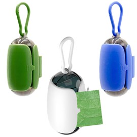 Eiflayn Poop Bag Dispenser, Pack of 3 Waste Bag Dispenser for Dogs, Attaches to a Lead, Dog Bag Dispenser, for Walking with Dogs, Going Out with Dogs, Hiking