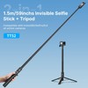 ULANZI TT52 59in Invisible Selfie Stick Tripod, Extendable Pole Selfie