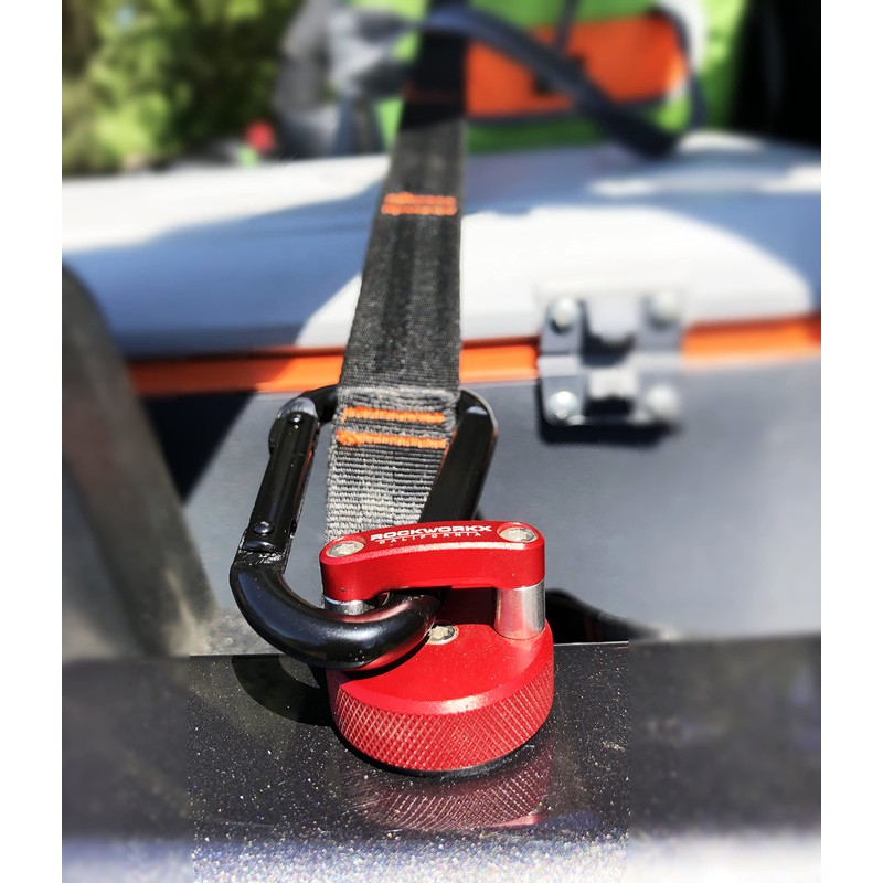 ROCKWORKX Billet Aluminum JKU Hard Top Quick Removal Fastener Thumb