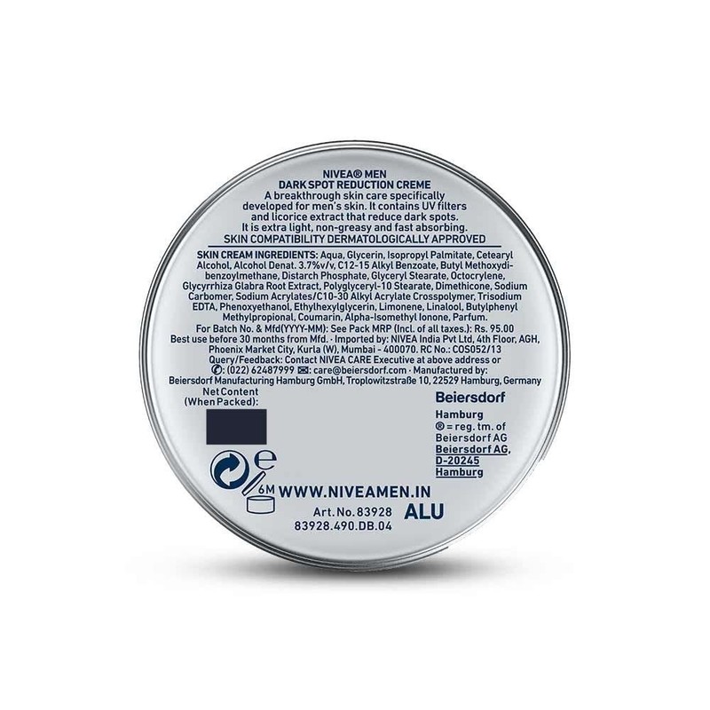 Nivea Men Dark Spot Reduction Cream, 30Ml