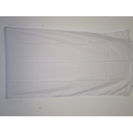 AZ FLAG Plain White Flag 5' x 8' - White Solid Color Big Flags 150 x 250 cm - Banner 5x8 ft