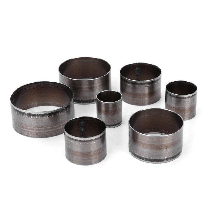 Honiwu 7 Pieces Round Leather Punching Tool, Leather Craft Cutting