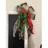 Handmade Large Christmas Wreath Bows, handmade Velvet Ribbon for mailbox