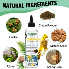 Chebe & Rosemary Hair Oil for Growth, 10 in 1 Moisturizer for Scalp, African Powder for Stronger, Longer Hair, Natural Oil for All Hair Types (2PCS)