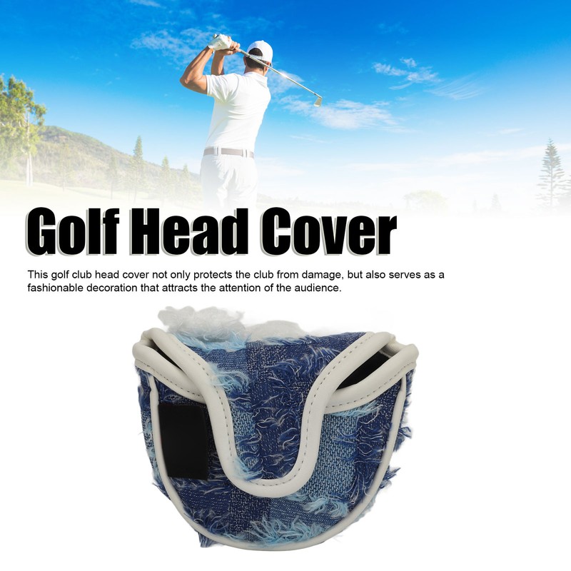 Plush Rabbit Golf Club Head Cover Half Round Cute Cartoon