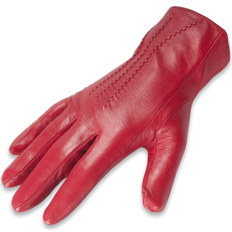 Quivano Womens Leather Gloves - Classic Style With Soft Fabric
