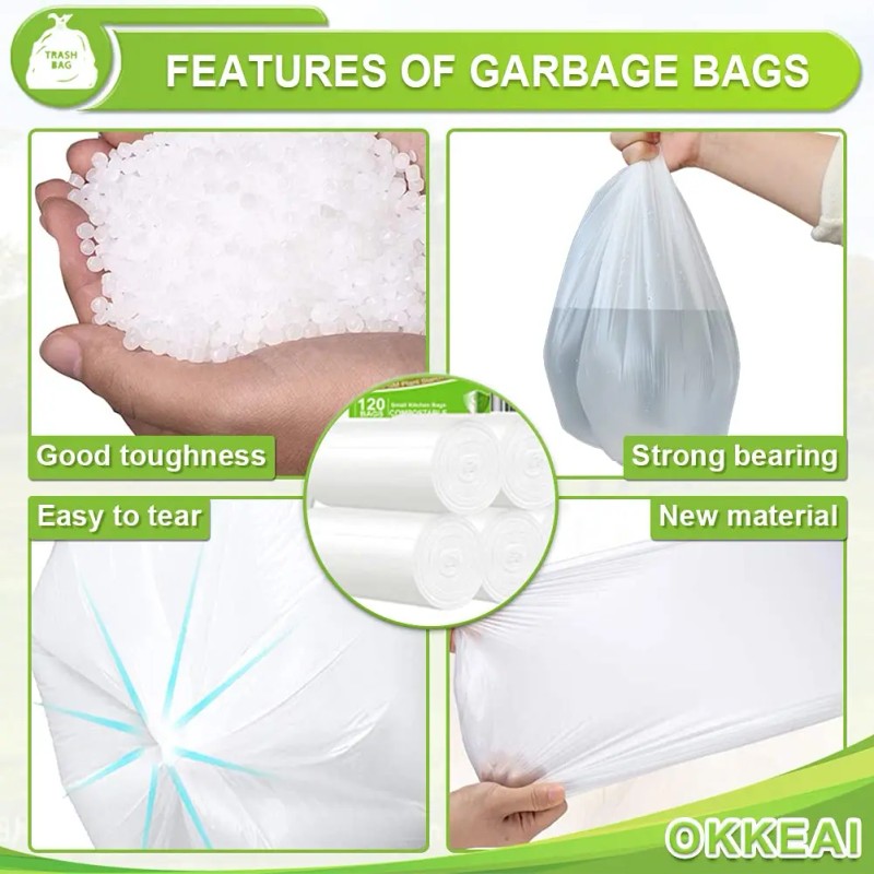 4-5 Gallon Trash Bags Small Garbage Bags Bathroom Trash Can