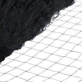 Windyun 1 Pc Bird Netting 50' x 100' Bird Net Chicken Coop 2.4" Mesh Heavy Duty Deer Fence Aviary Net Reusable Fruit Tree Poultry Barrier for Garden Protection Vineyard Against Hawk Squirrel, Black