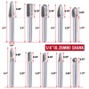 Tungsten Carbide Burr Set, 1/4" Shank, 10Pcs Die Grinder Bits,