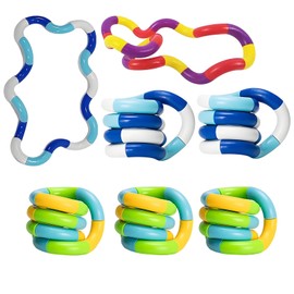 7 Stück Fidget Toys Set, Sensory Toys, Bunte Twist Dreh Spielzeuge, Twister Spielzeug Schön und Praktisch Familie Freunde und Kinder