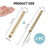 Portable Titanium Toothpicks, Metal Toothpick with Protective Holder Key Ring,