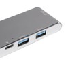 6 in 2 USB C Hub Aluminum Alloy Plug and