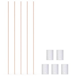 stonylab Pack of 5 Nickel Plates, 99.99% 1 x 10 x 15 mm Nickel Anode, Flat Metal Foil Electrode with Copper Wire for Cell Laboratory Research