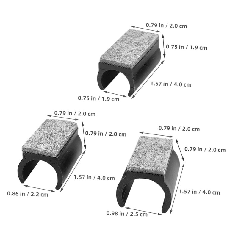 Tofficu 4sets Non Slip Chair Leg Protectors Durable U Shaped