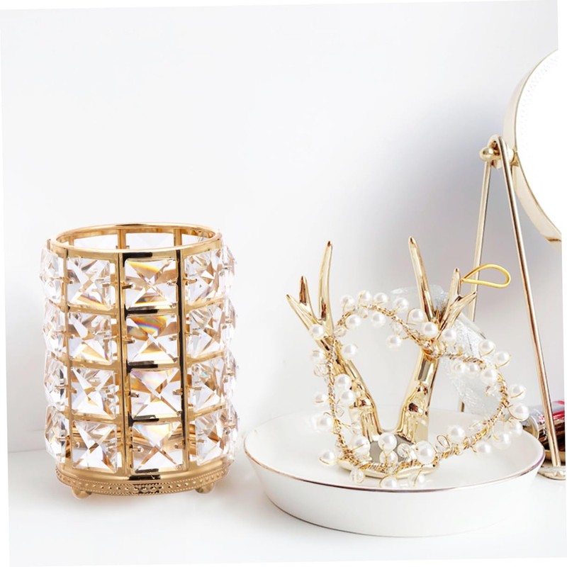 Baluue Cosmetics Brush Holder Make up Brush Holder Red Sparkly