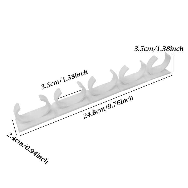 Honbay 4PCS Plastic Extra Strength Adhesive Spice Racks Spice Gripper