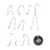 BTACGWP Set of 9 Headlight Spring Clip Set H1 H3