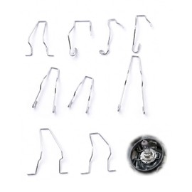 BTACGWP Set of 9 Headlight Spring Clip Set H1 H3 H4 H7 Bulbs Retaining Spring Made of Steel for Car Bulbs Replacement
